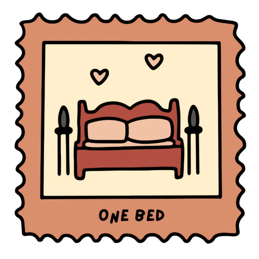 One Bed Trope Sticker