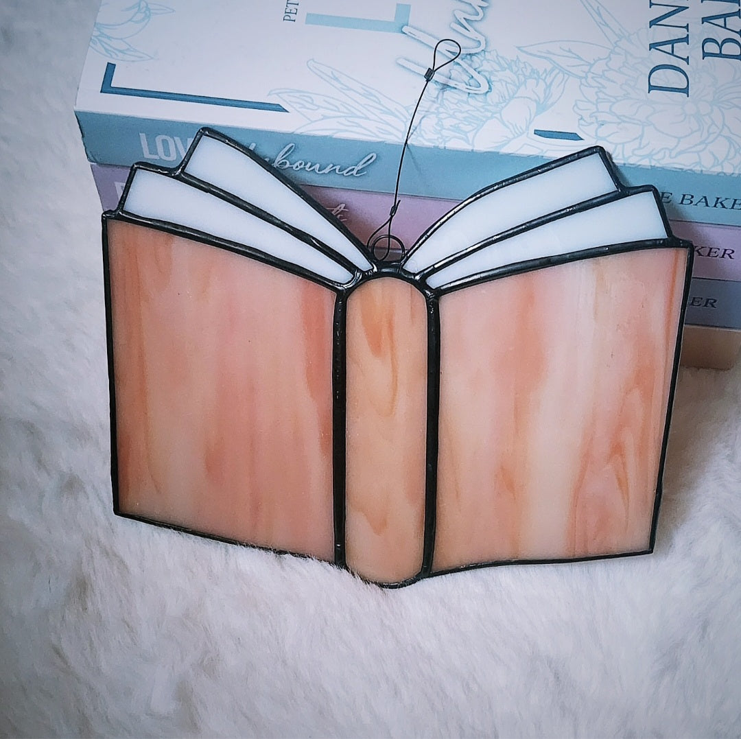 WGG Peach Book Suncatcher