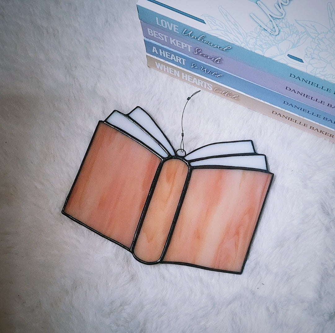WGG Peach Book Suncatcher