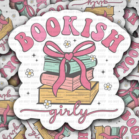 Bookish Girly Sticker