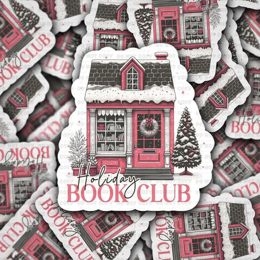 Holiday Book Club Sticker