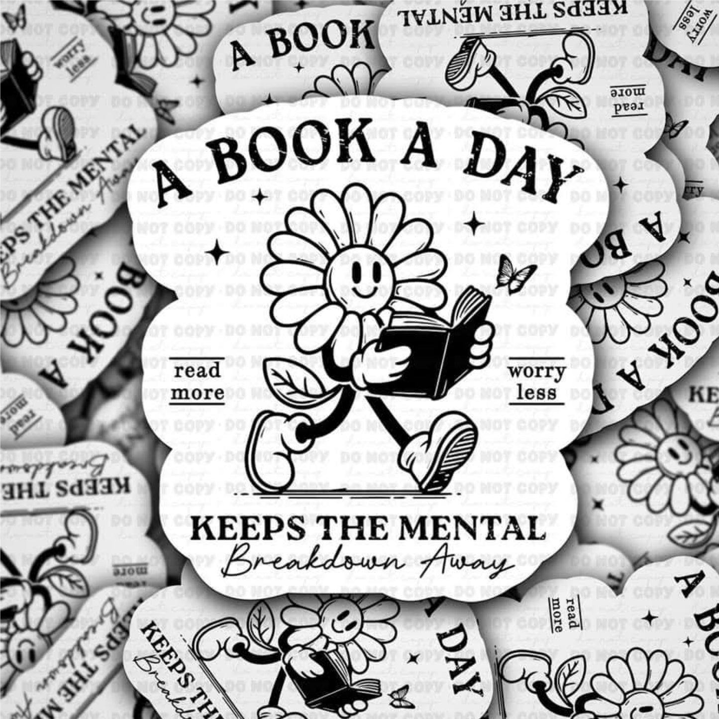 A Book A Day Sticker