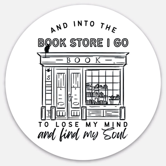 Into The Book Store Sticker
