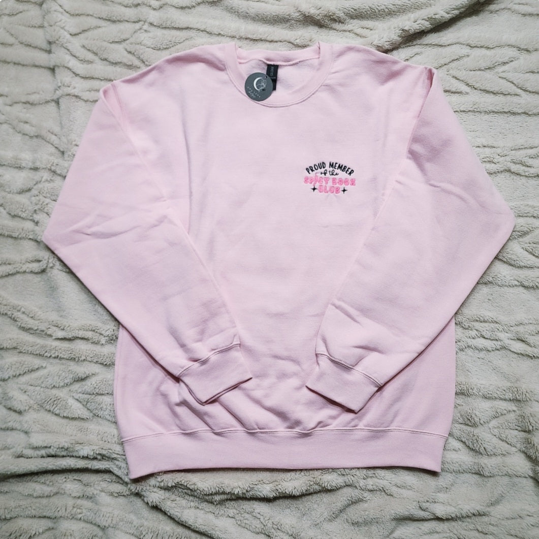 Spicy Book Club Embroidered Crewneck