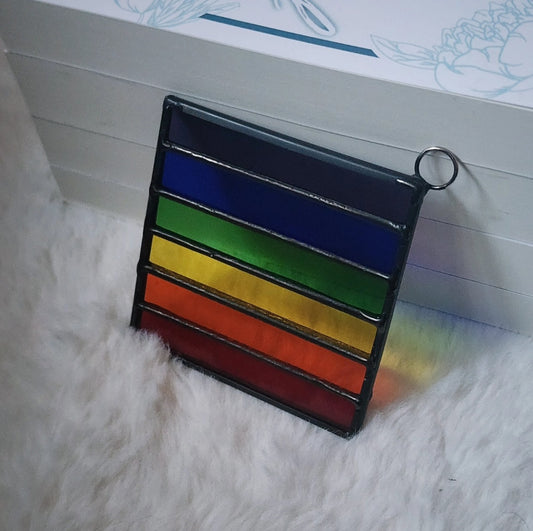 WGG Rainbow Square Suncatcher