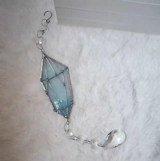WGG Light Blue Crystal Prism Suncatcher