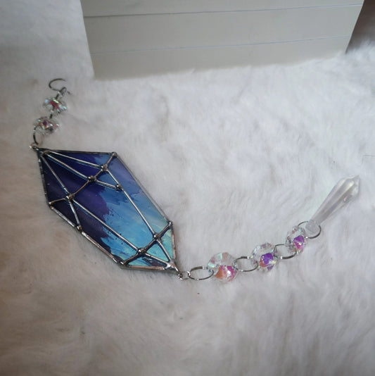 WGG Blue Crystal Prism Suncatcher