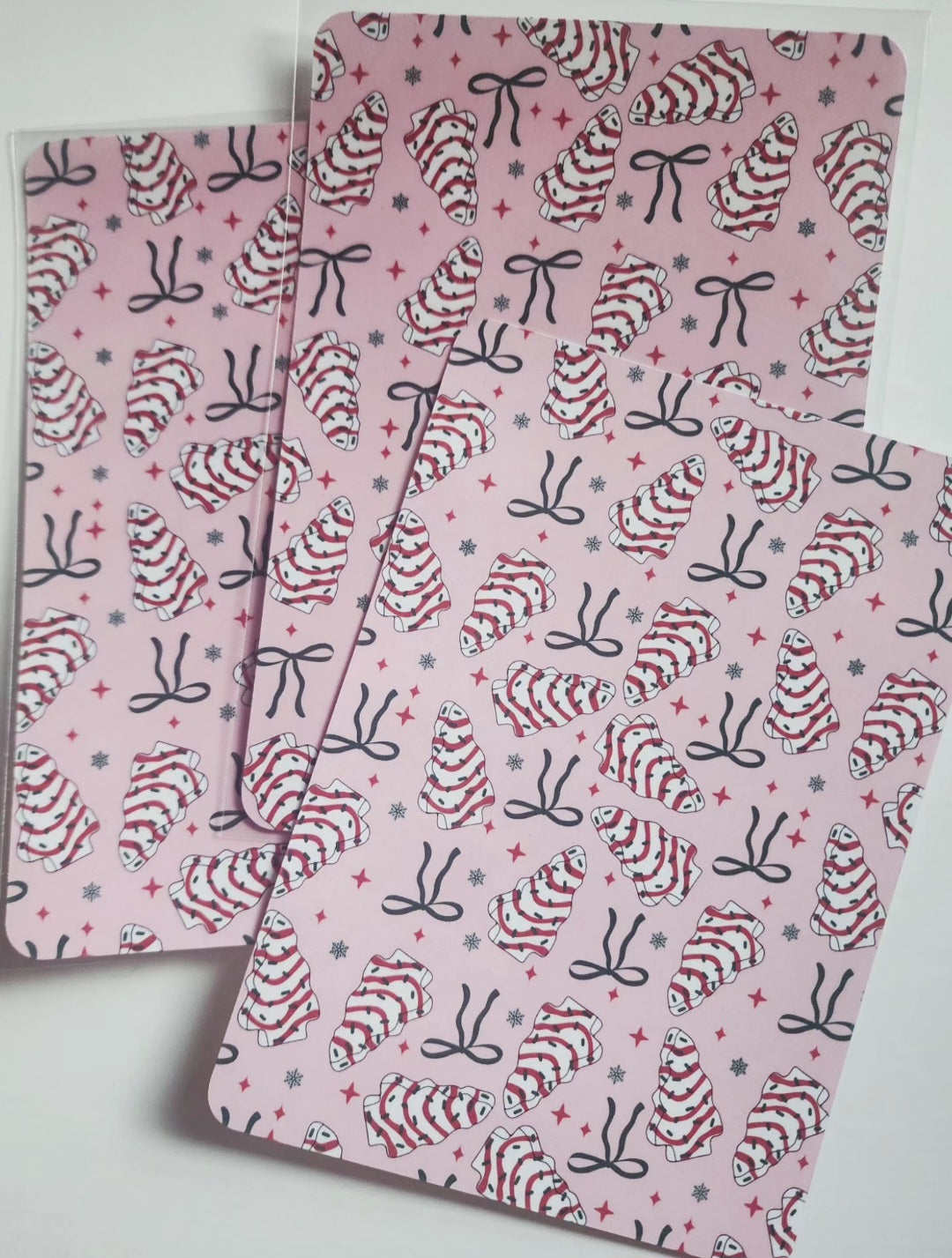 Kindle Insert - Christmas Cakes (pink)